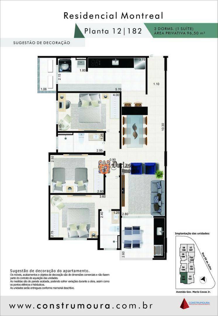 Apartamento à venda com 3 quartos, 96m² - Foto 11