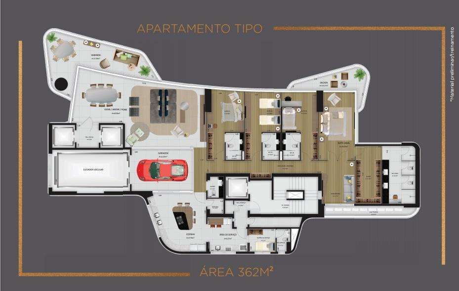 Apartamento à venda com 4 quartos, 365m² - Foto 8