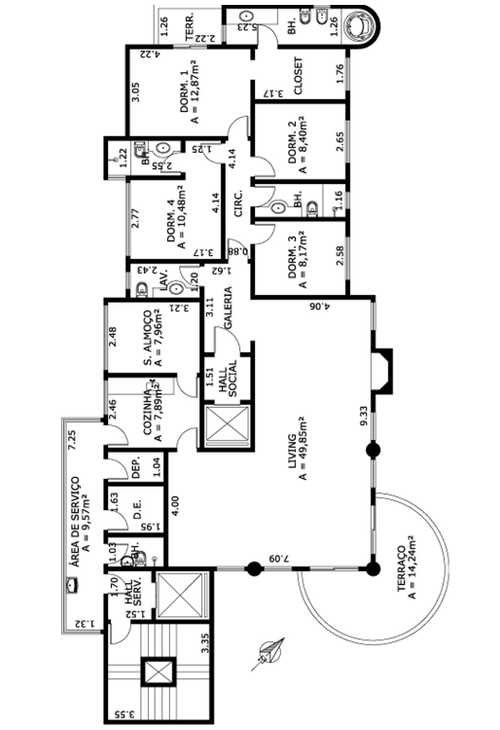 Apartamento à venda com 4 quartos, 340m² - Foto 6