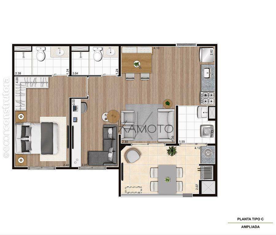 Apartamento à venda com 2 quartos, 43m² - Foto 41