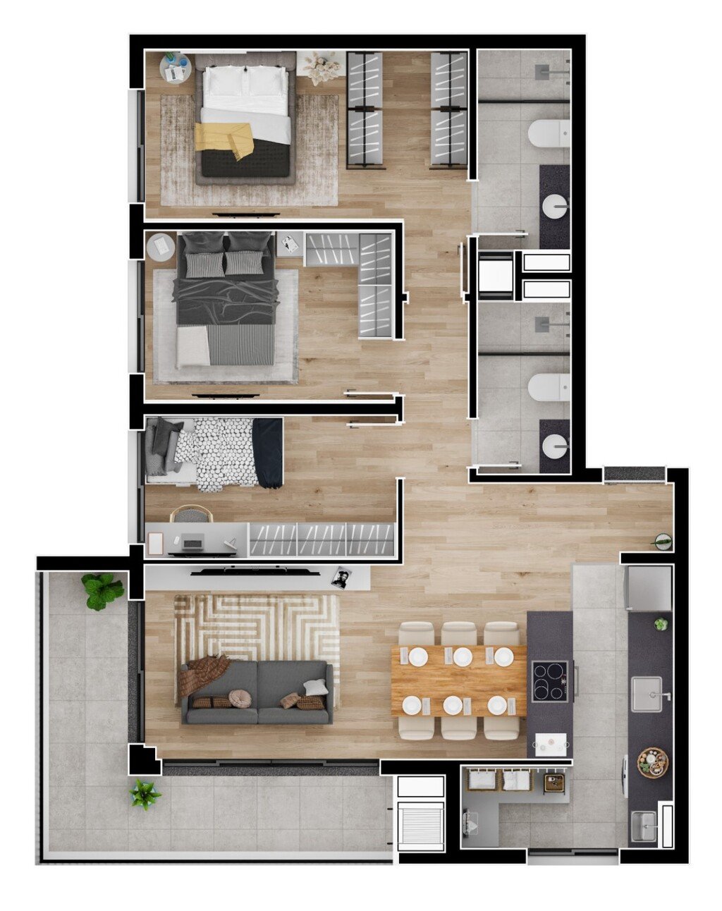 Apartamento à venda com 3 quartos, 6532m² - Foto 27