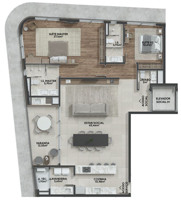 Apartamento à venda com 2 quartos, 13468m² - Foto 43