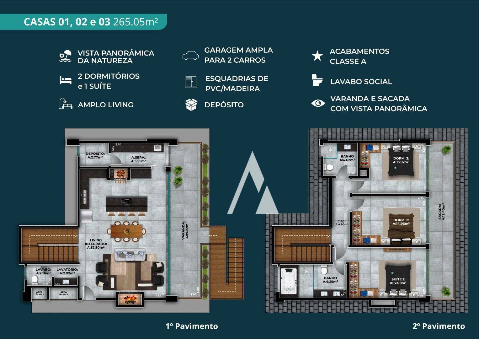Casa de Condomínio à venda com 3 quartos, 265m² - Foto 1