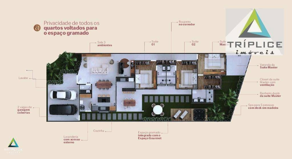 Casa de Condomínio à venda com 3 quartos, 195m² - Foto 9