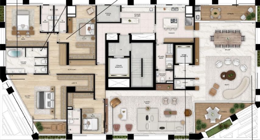 Apartamento à venda com 4 quartos, 393m² - Foto 39