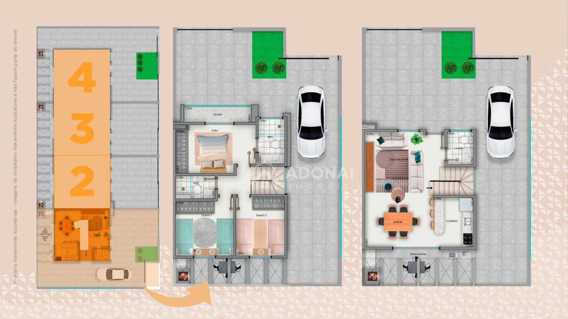 Sobrado à venda com 3 quartos, 100m² - Foto 3