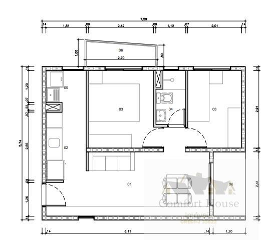 Apartamento à venda com 2 quartos, 45m² - Foto 5