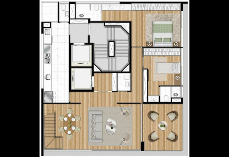 Apartamento à venda com 2 quartos, 30m² - Foto 3