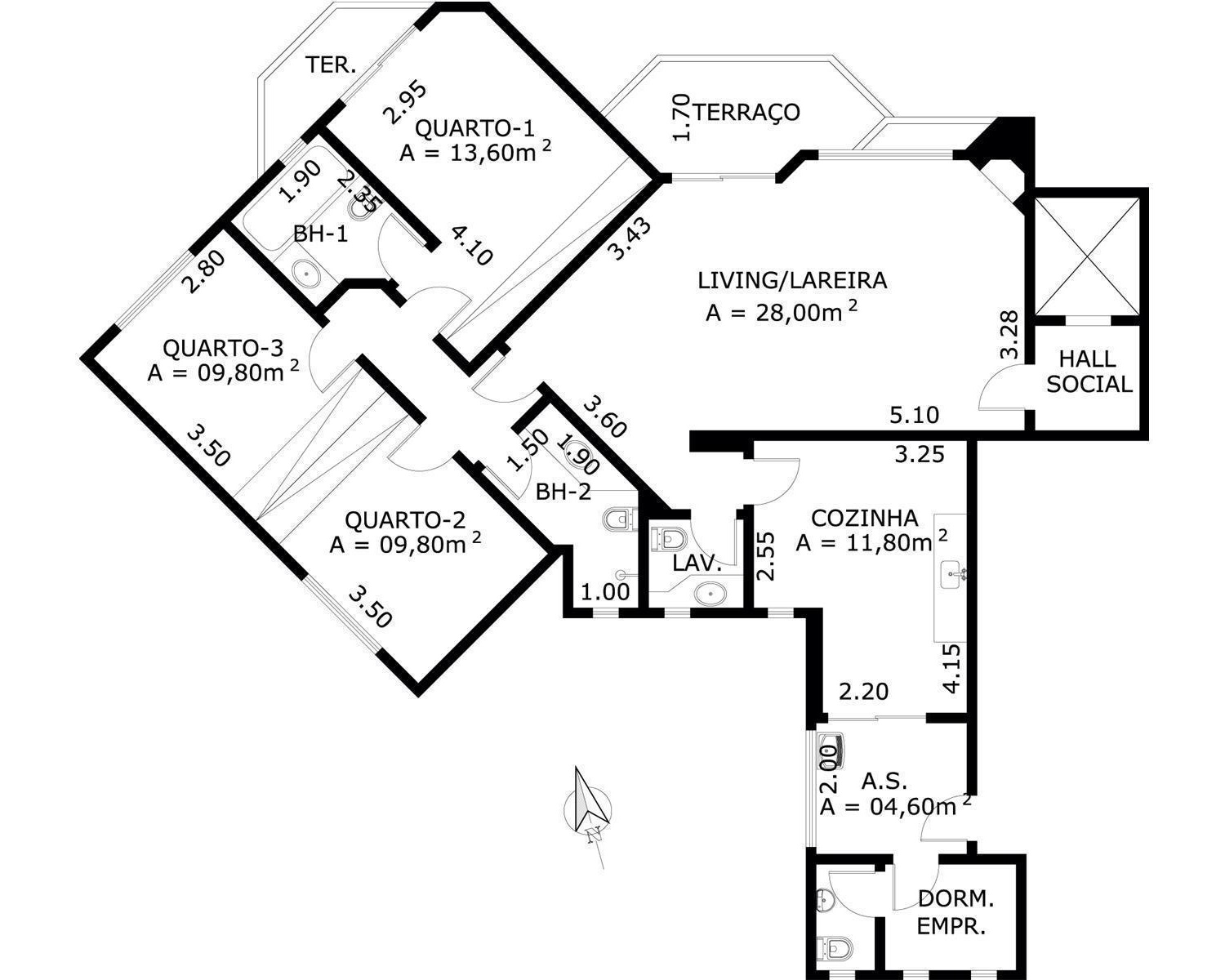 Apartamento à venda com 3 quartos, 127m² - Foto 7