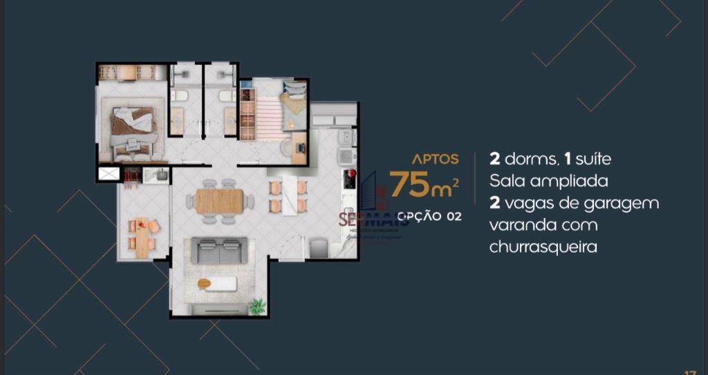 Apartamento à venda com 2 quartos, 60m² - Foto 18