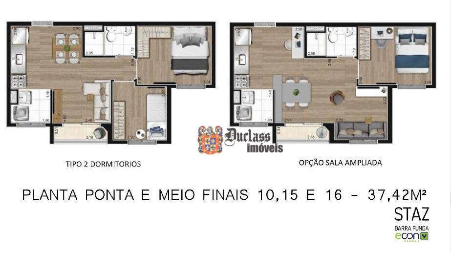 Apartamento à venda com 2 quartos, 39m² - Foto 30