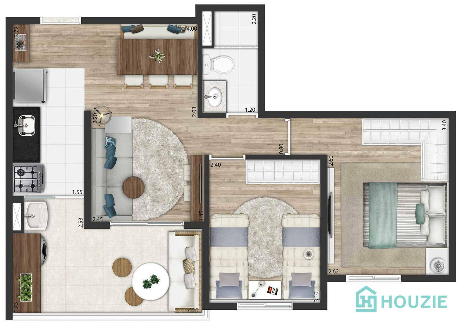 Apartamento à venda com 2 quartos, 53m² - Foto 28