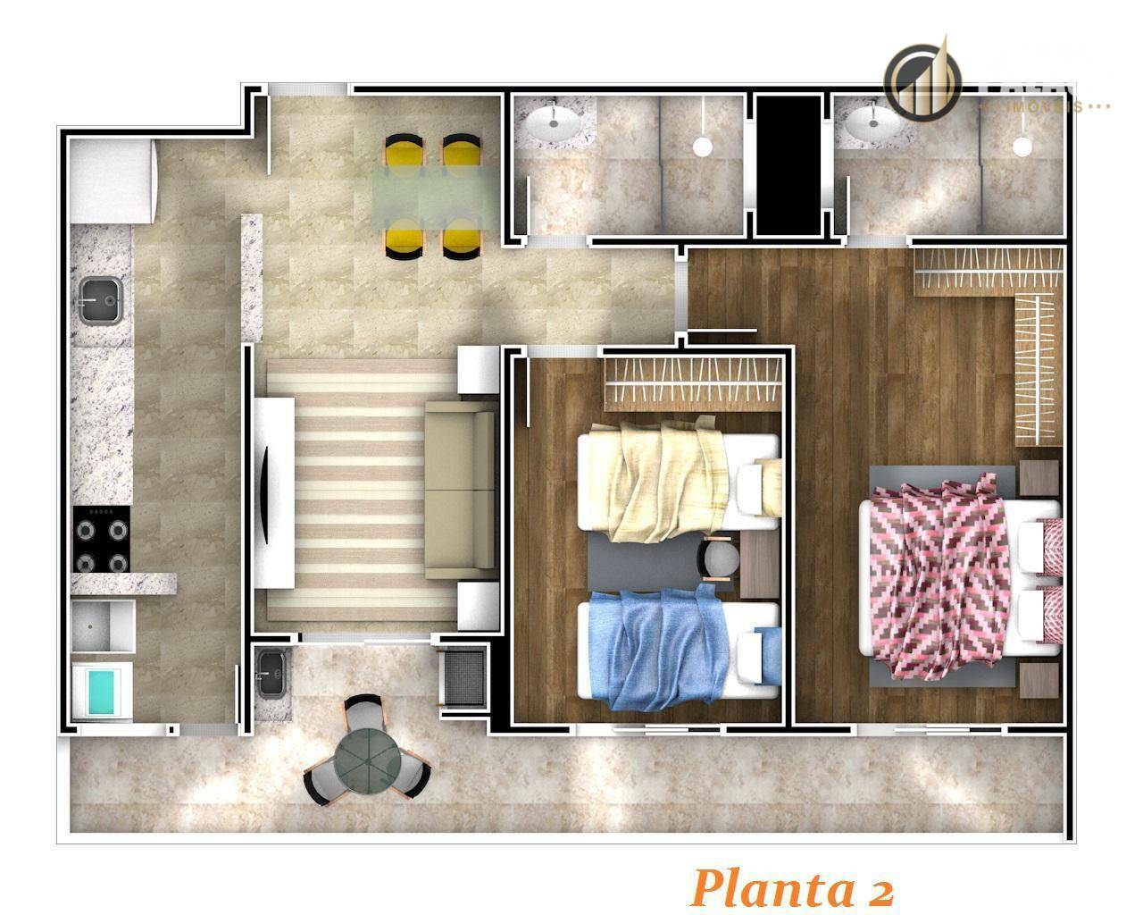 Apartamento à venda com 2 quartos, 73m² - Foto 56