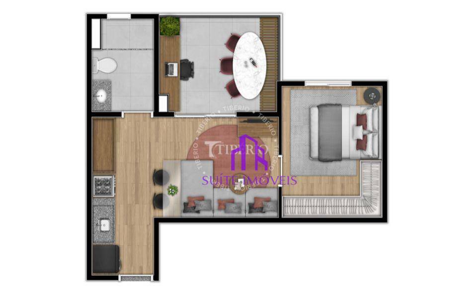 Apartamento à venda com 1 quarto, 34m² - Foto 36