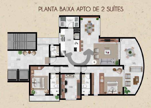 Apartamento à venda com 3 quartos, 161m² - Foto 4