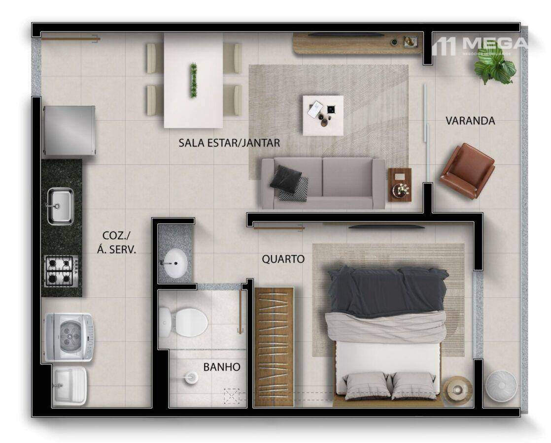 Apartamento à venda com 2 quartos, 45m² - Foto 13