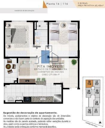 Apartamento à venda com 2 quartos, 60m² - Foto 8