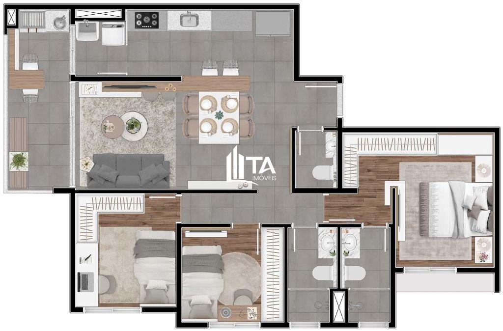 Apartamento à venda com 3 quartos, 83m² - Foto 26