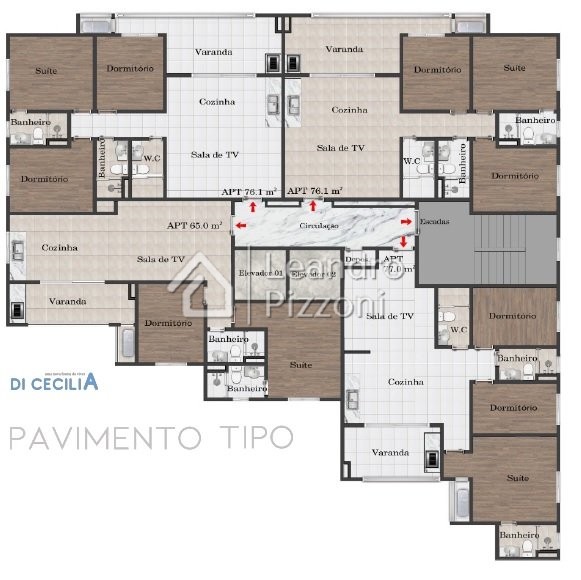 Apartamento à venda com 3 quartos, 79m² - Foto 39