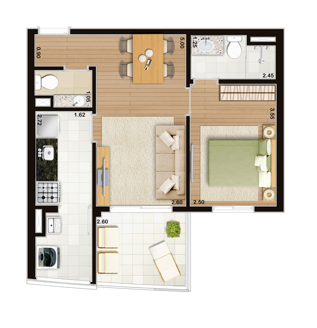 Apartamento à venda com 1 quarto, 65m² - Foto 7