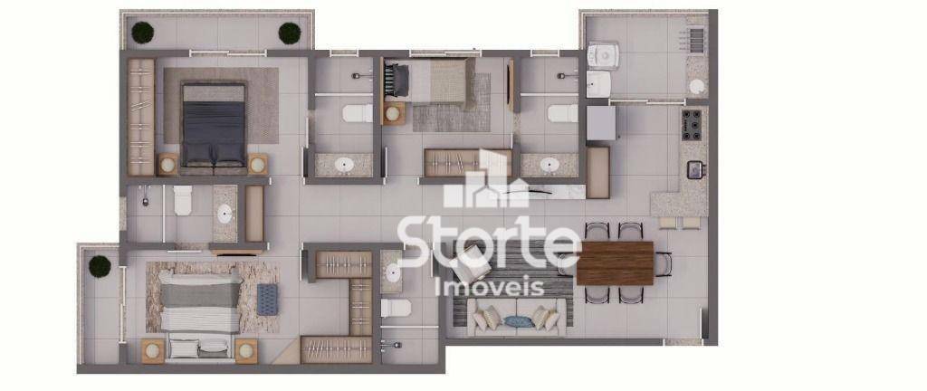 Apartamento à venda com 3 quartos, 86m² - Foto 5