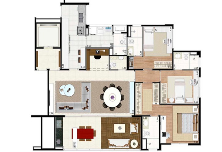 Apartamento à venda com 4 quartos, 129m² - Foto 9