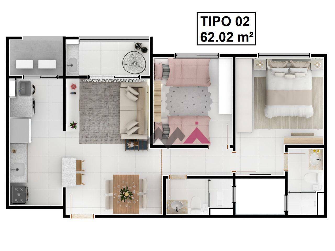 Apartamento à venda com 2 quartos, 62m² - Foto 21