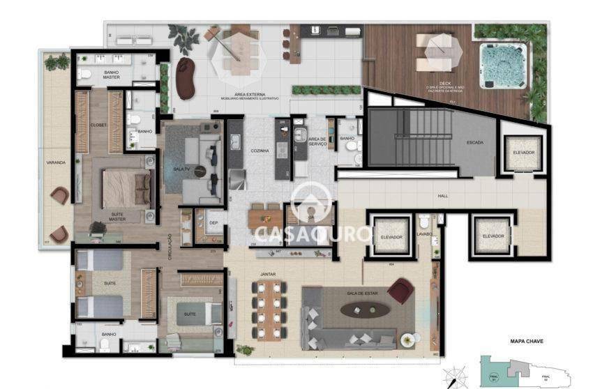 Apartamento à venda com 4 quartos, 166m² - Foto 30