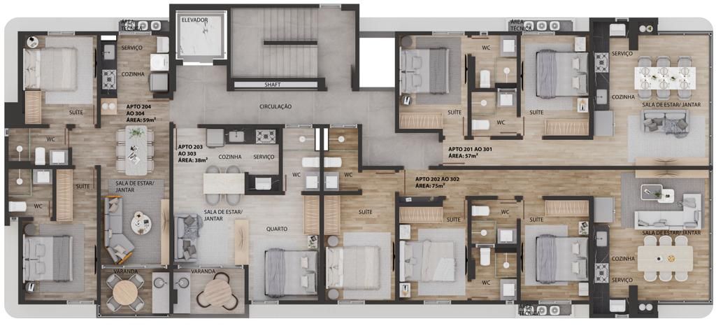 Apartamento à venda com 3 quartos, 122m² - Foto 19