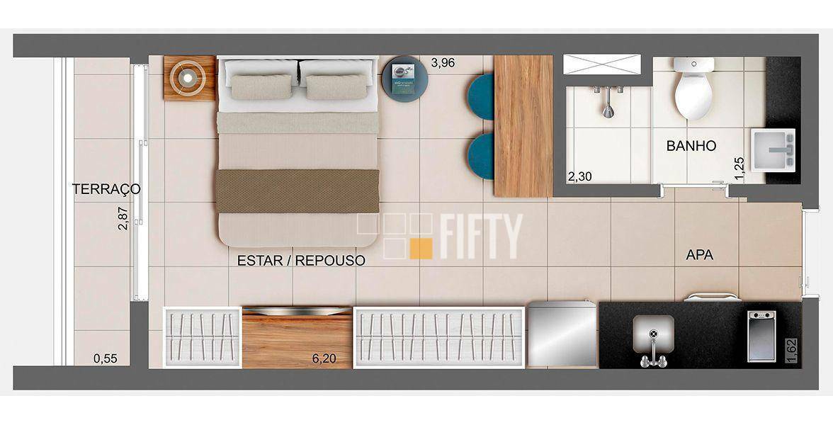 Apartamento à venda e aluguel com 1 quarto, 26m² - Foto 45