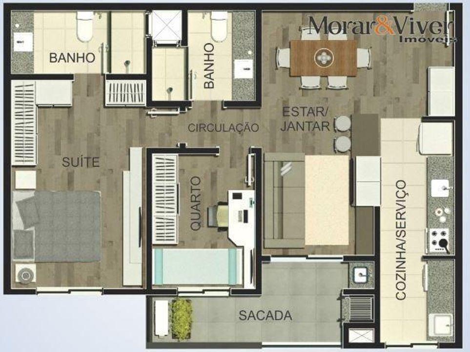 Apartamento à venda com 3 quartos, 78m² - Foto 7