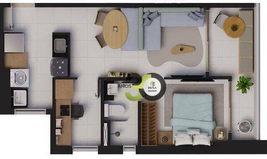 Apartamento à venda com 1 quarto, 45m² - Foto 37