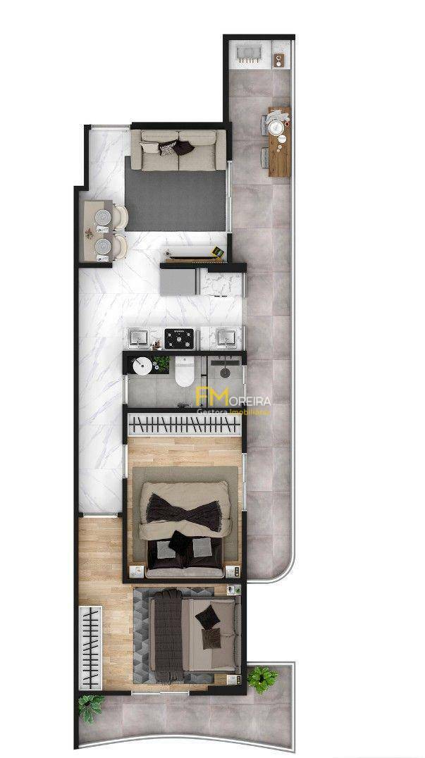 Apartamento à venda com 2 quartos, 57m² - Foto 12