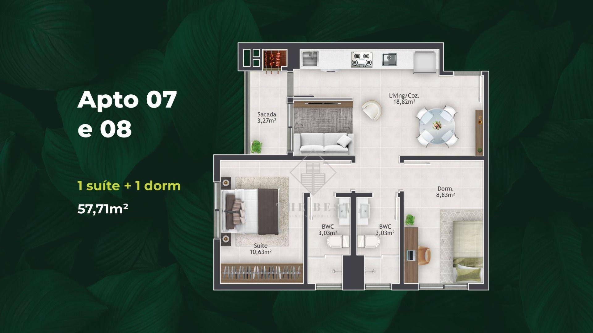 Apartamento à venda com 2 quartos, 47m² - Foto 8