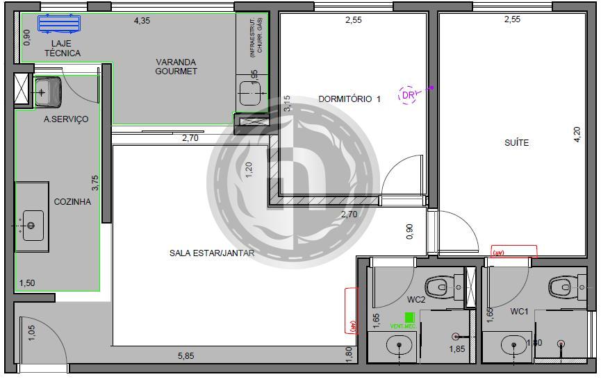 Apartamento à venda com 2 quartos, 62m² - Foto 27