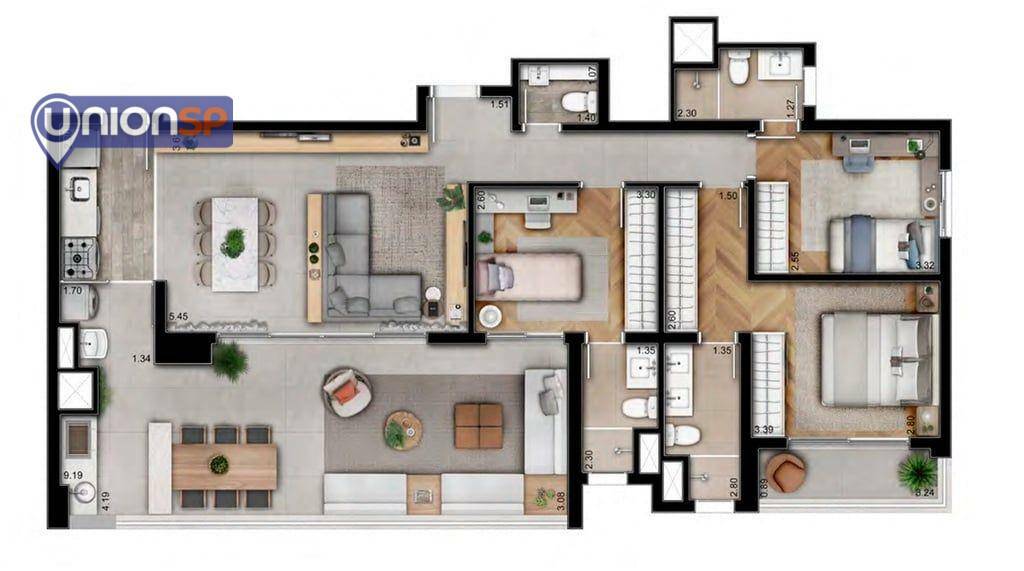 Apartamento à venda com 4 quartos, 157m² - Foto 25