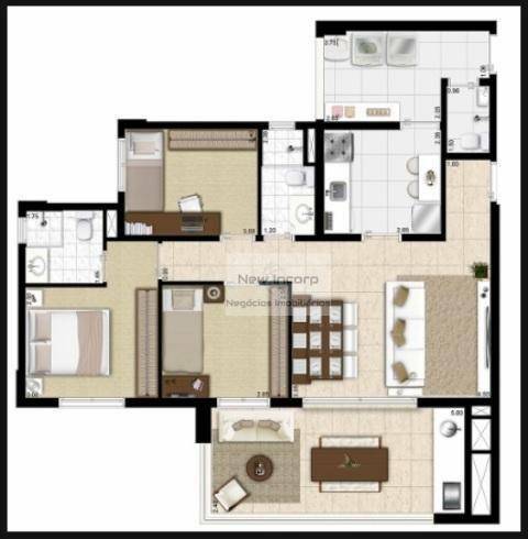 Apartamento à venda com 3 quartos, 117m² - Foto 69