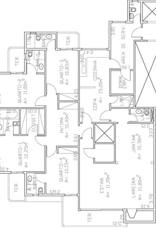 Apartamento à venda com 4 quartos, 170m² - Foto 6