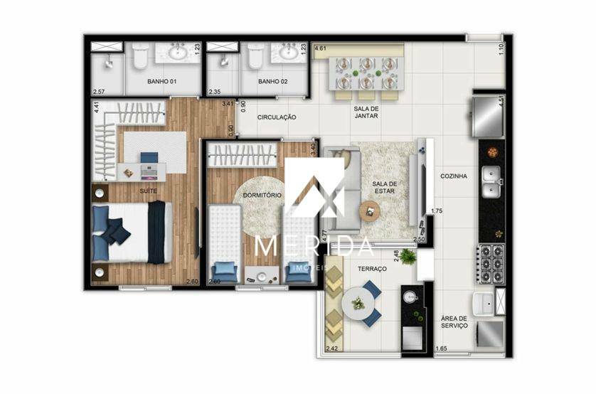 Apartamento à venda com 2 quartos, 90m² - Foto 34