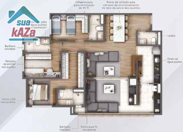 Apartamento à venda com 3 quartos, 119m² - Foto 19