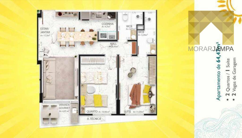 Apartamento à venda com 3 quartos, 90m² - Foto 13