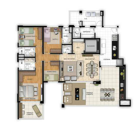 Apartamento à venda com 4 quartos, 163m² - Foto 8