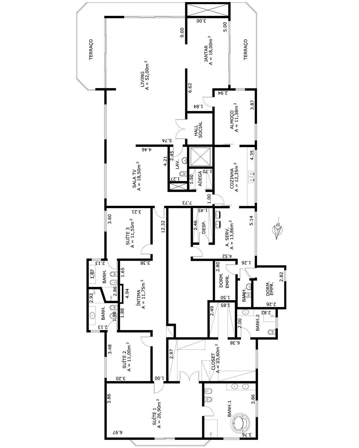 Apartamento à venda com 4 quartos, 368m² - Foto 7