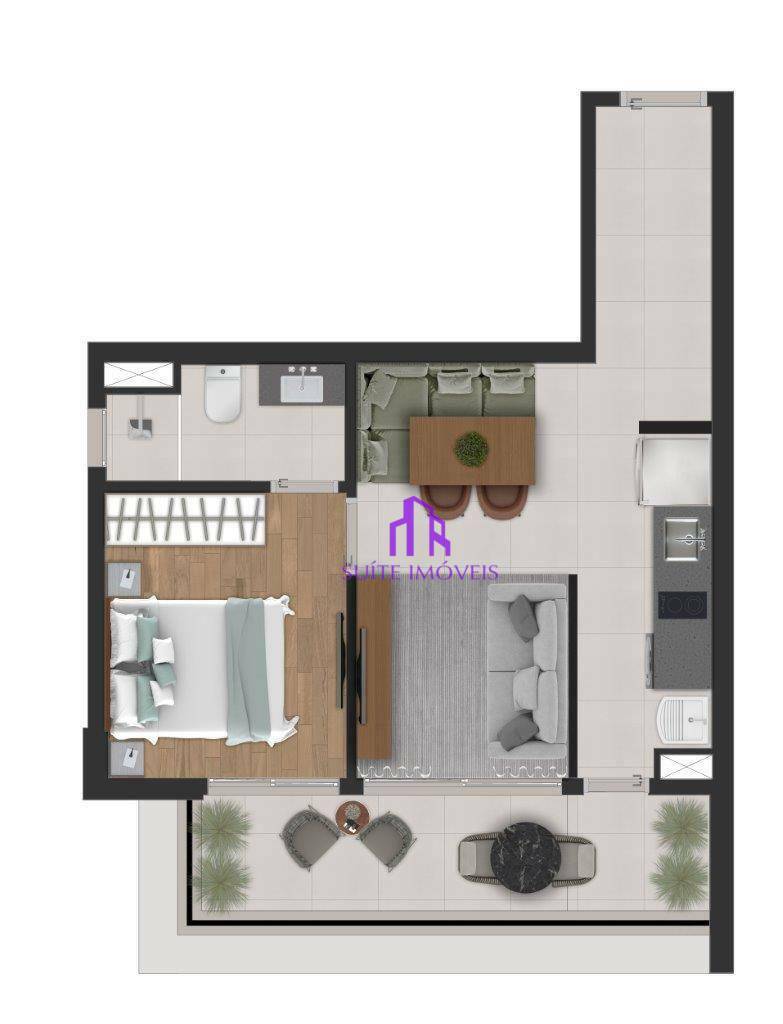 Apartamento à venda com 1 quarto, 38m² - Foto 28