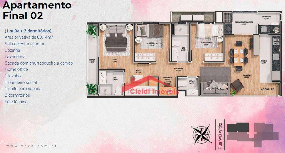 Apartamento à venda com 3 quartos, 68m² - Foto 10