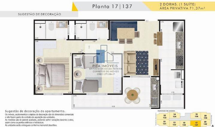 Apartamento à venda com 2 quartos, 71m² - Foto 12