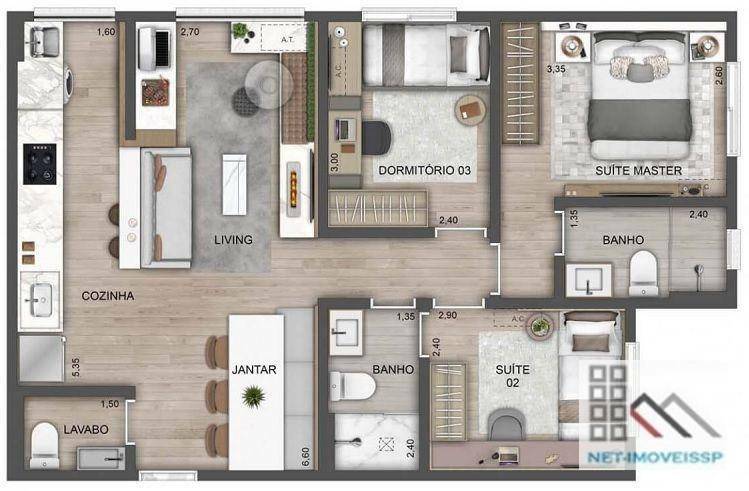 Apartamento à venda com 3 quartos, 70m² - Foto 26