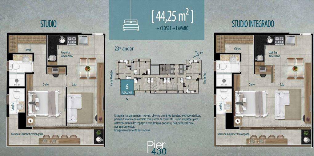 Apartamento à venda com 2 quartos, 56m² - Foto 61