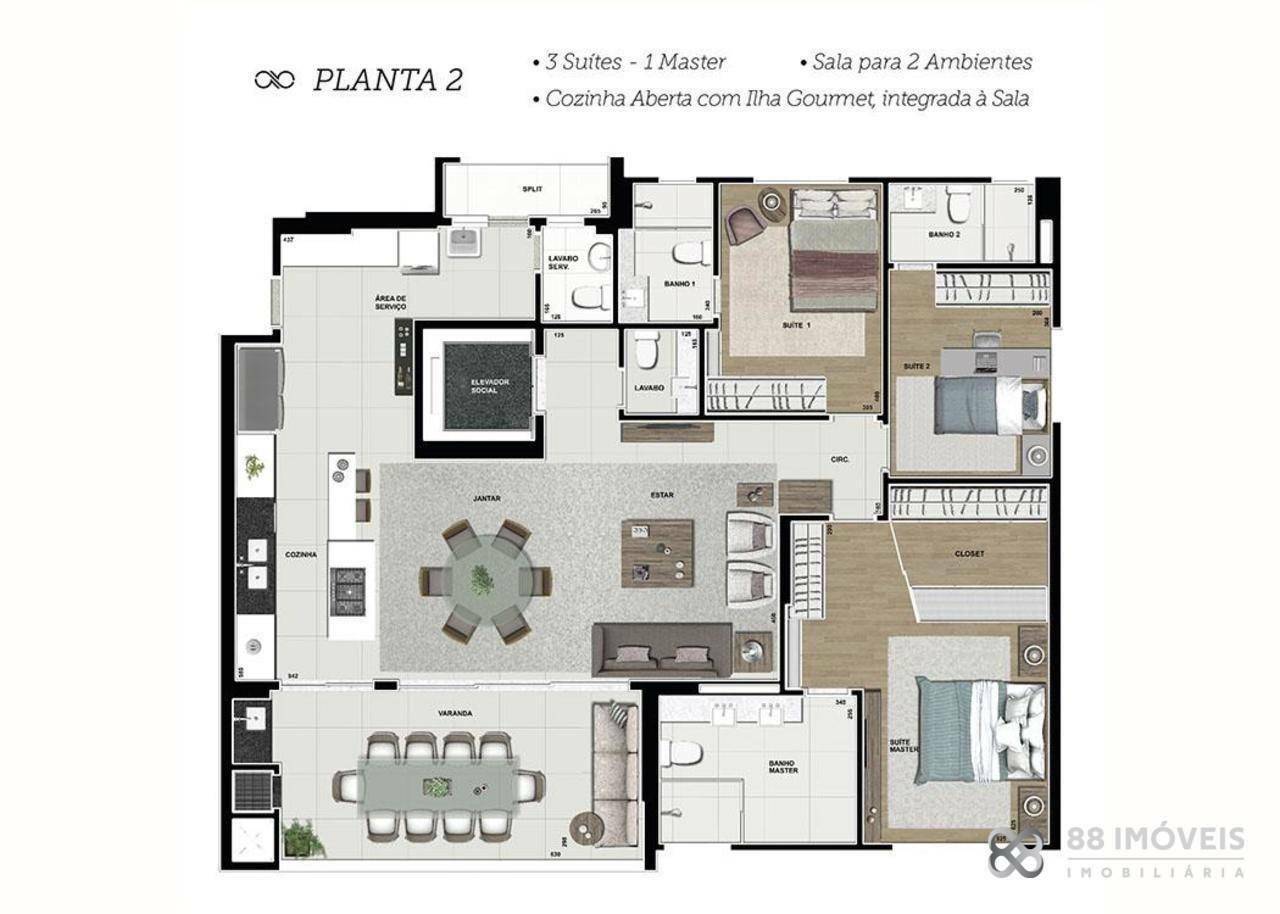 Apartamento para alugar com 3 quartos, 167m² - Foto 25