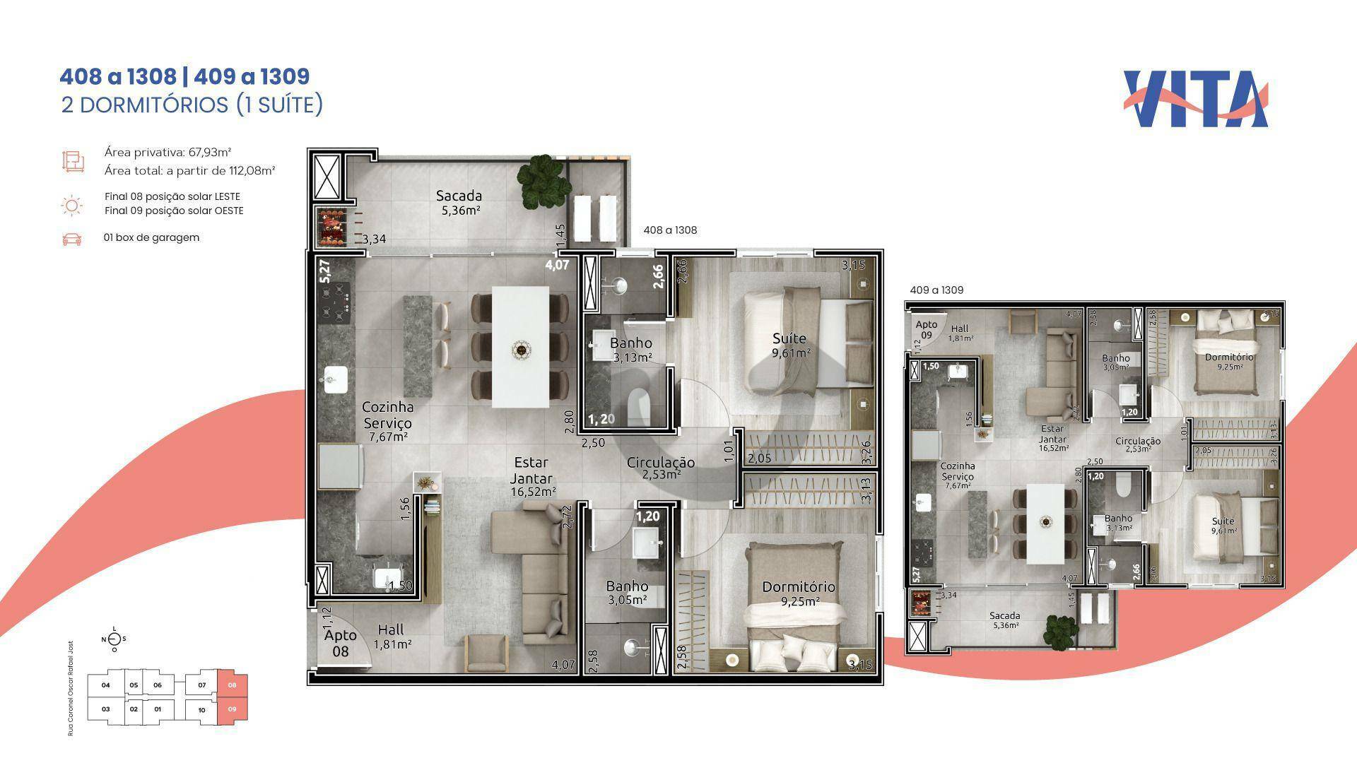 Apartamento à venda com 2 quartos, 79m² - Foto 2